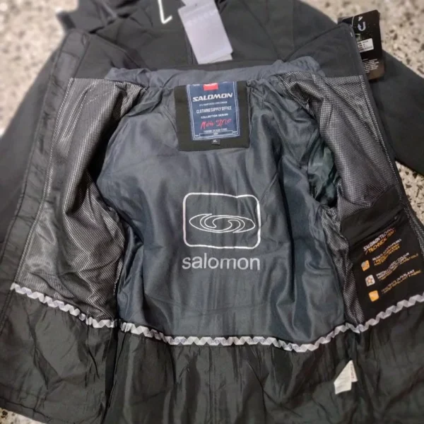 Venta Campera Salomon camuflada Verde Negra - Image 4