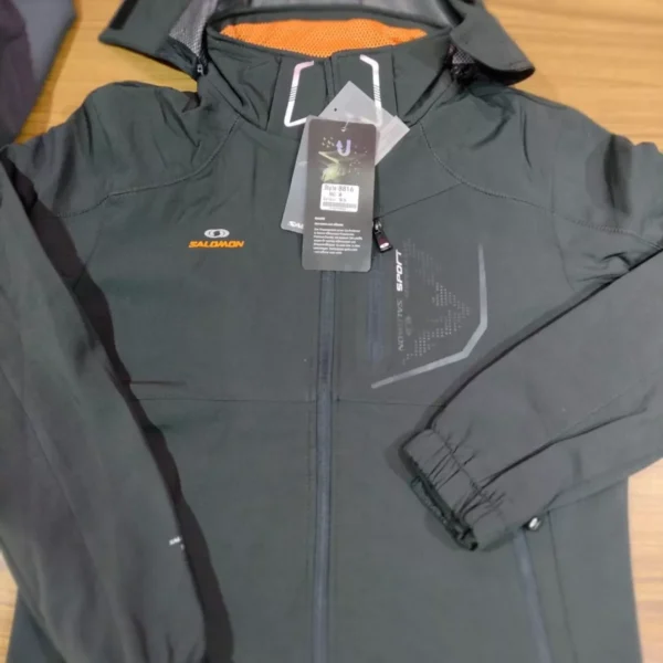 Venta Campera Salomon camuflada Verde Negra - Image 5