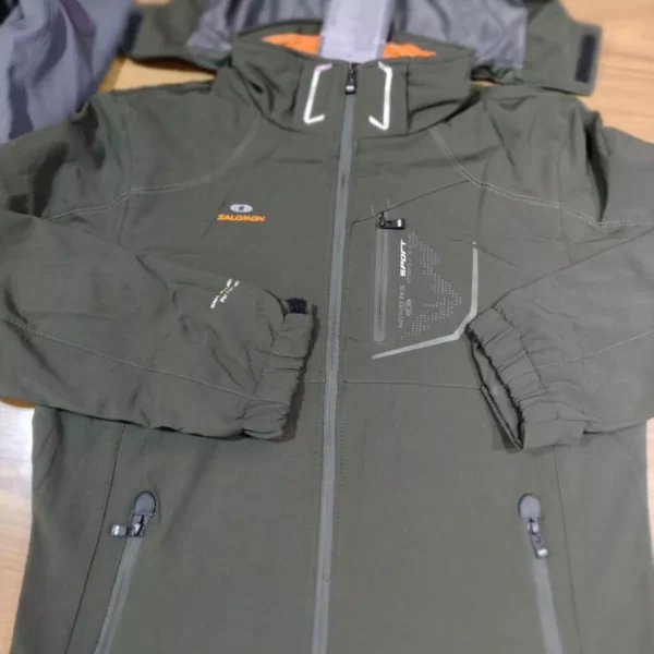Venta Campera Salomon camuflada Verde Negra - Image 9